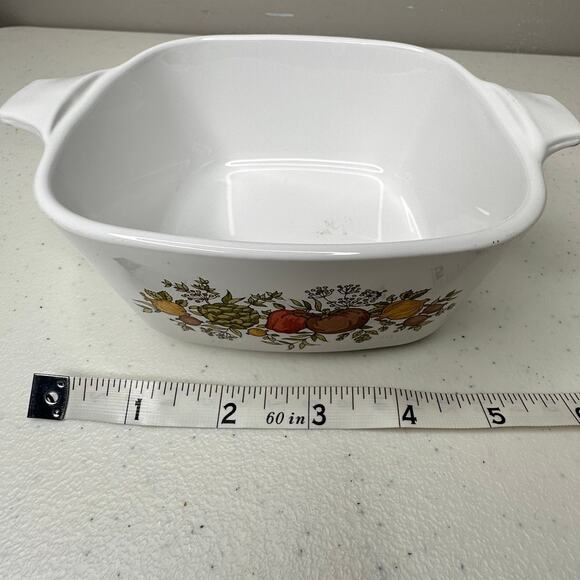 Vintage Corning Ware Casserole Dish P-43-B Petite Spice of Life Dish 2 3/4 C - Picture 6 of 7